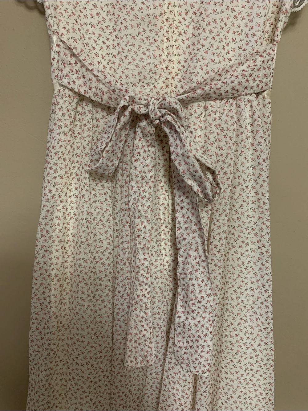 VTG GUNNE SAX Women’s Floral Pink Cream SZ 5 Maxi Dress Cottagecore Festival - Picture 10 of 16